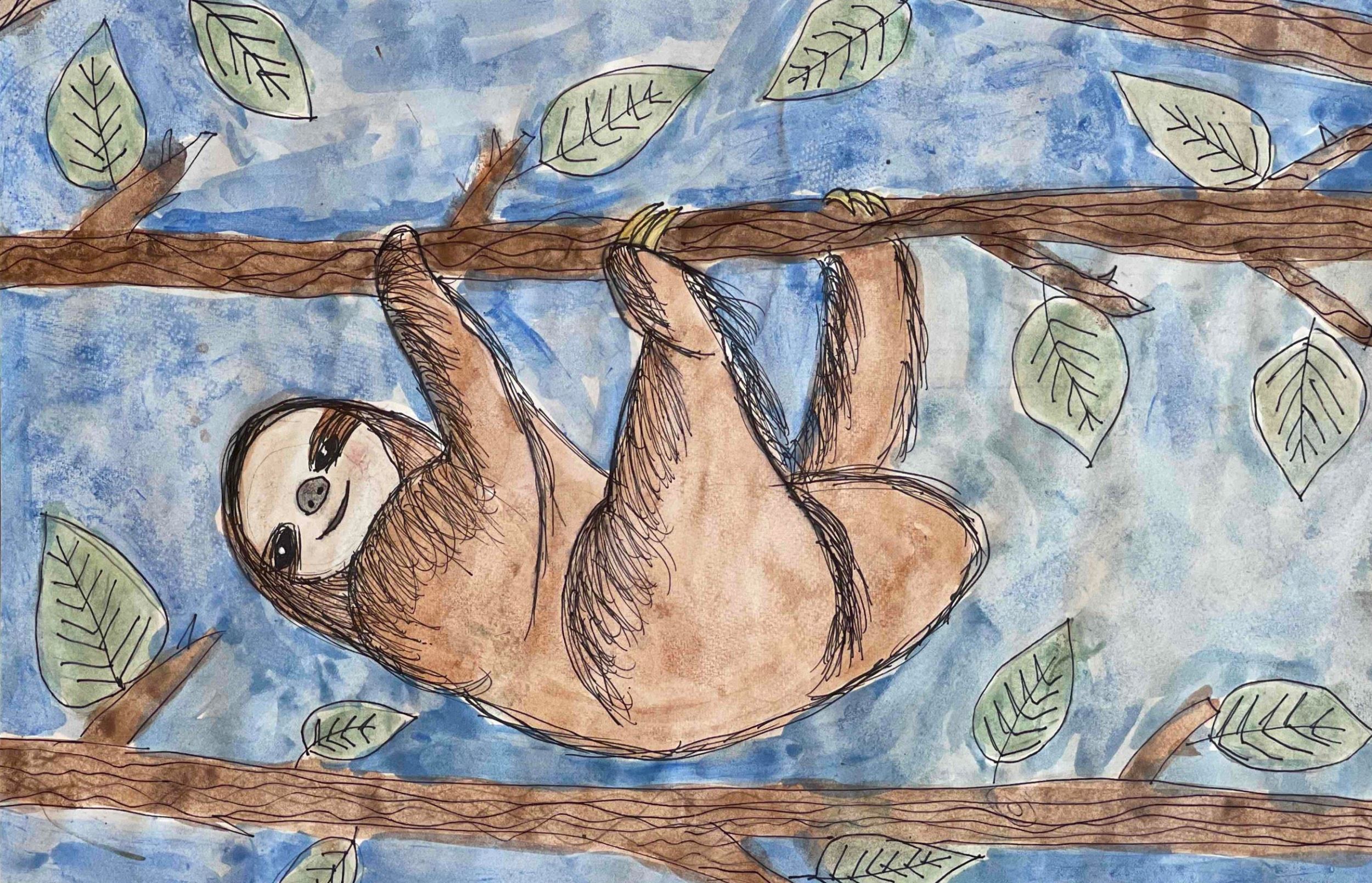 Hanging Around, Kendall Ricketts, Mixed Media, 5th Grade, Purdy, $30.00